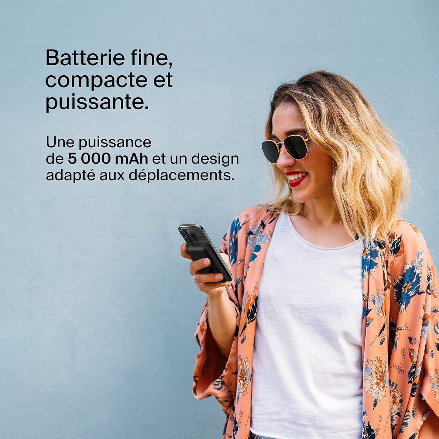 Belkin Batterie externe sans fil magnétique 5000mAh - Blanc